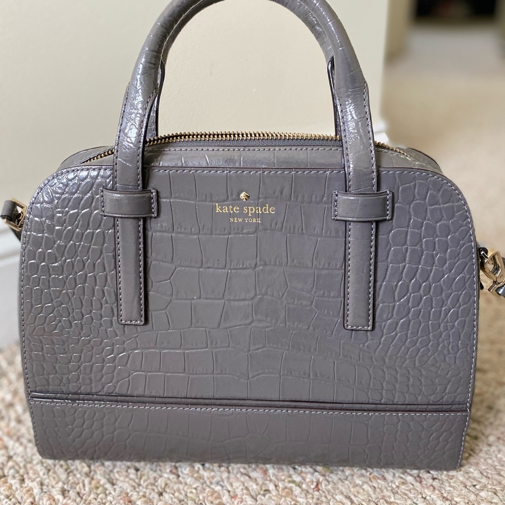 Kate Spade Bag | Kate Spade Croc Embossed Handbag